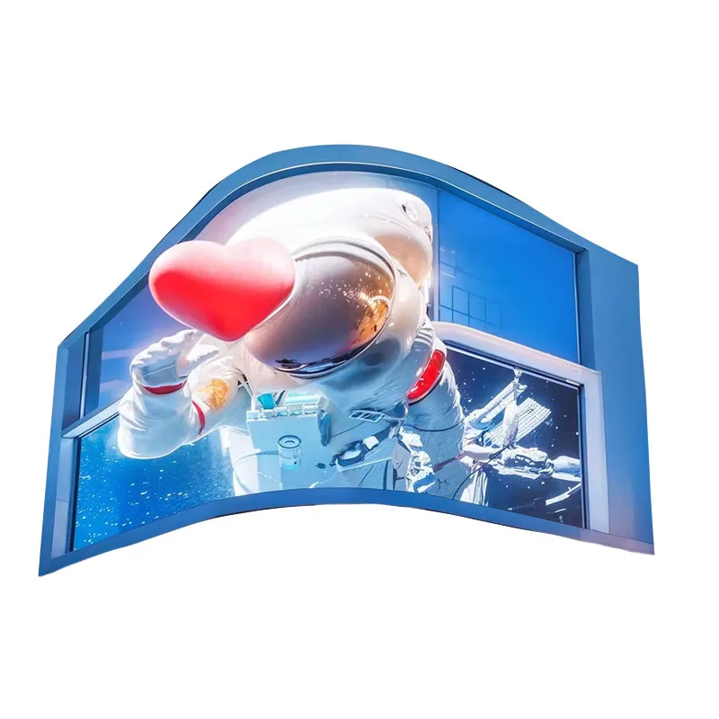 Outdoor Waterproof LED Video Wall Naked Eye Visual Signage 3D LED Display Screen For Shopping Malls Retail Stores Subways