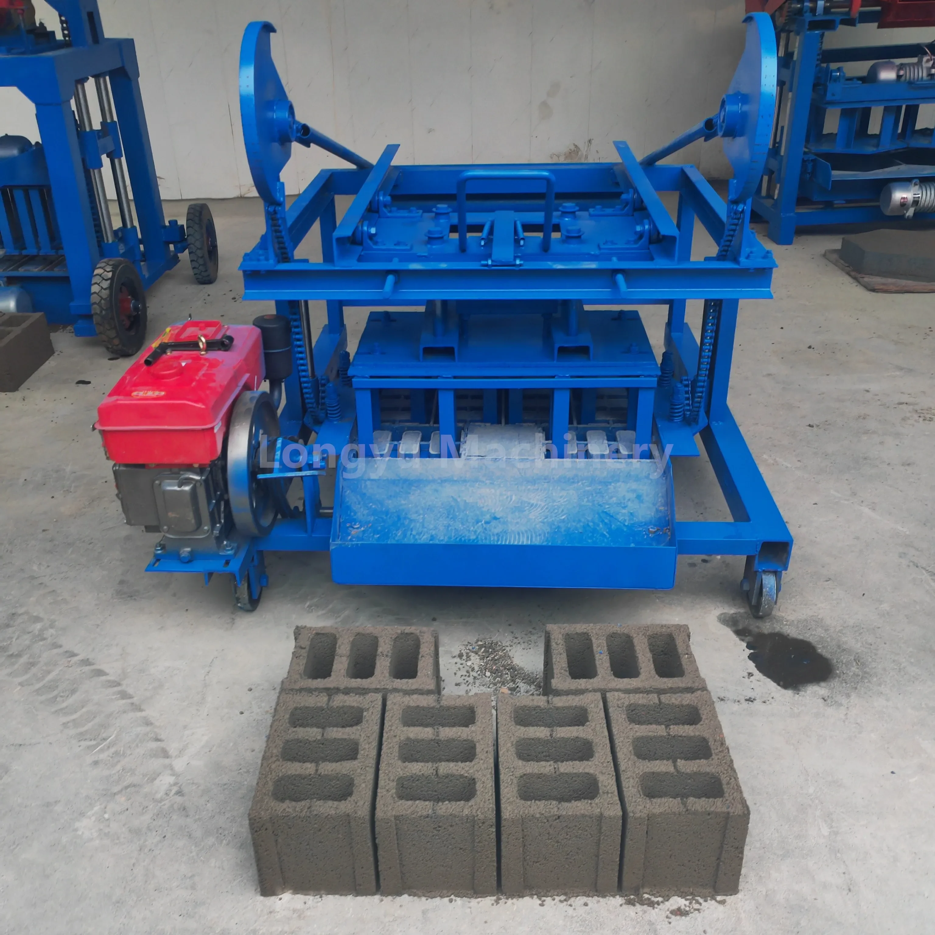 Egg Laying 2-45 Small  Concrete Cement Block Brick Making Machine For Sale In Uganda