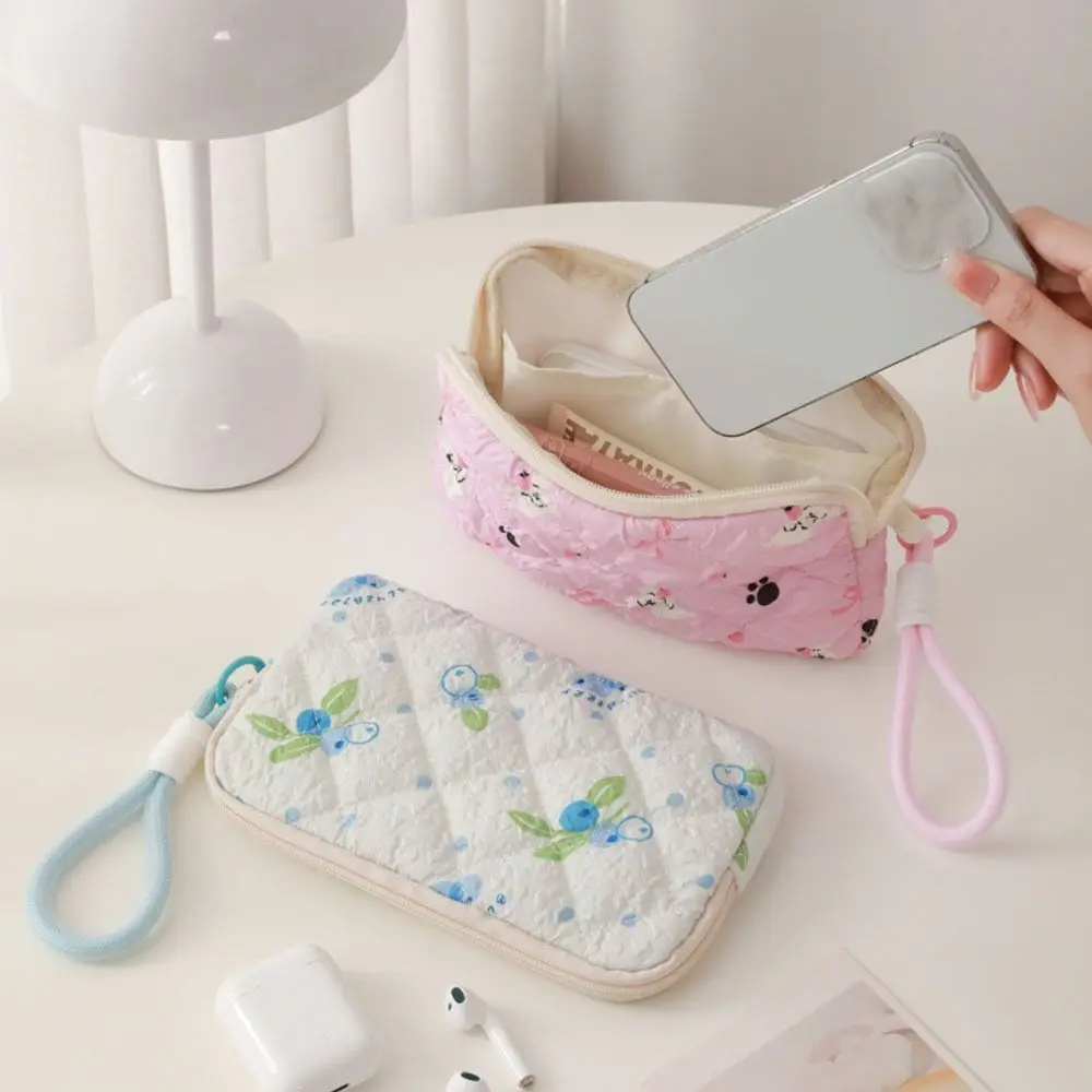 محفظة عملات معدنية لطيفة بطباعة كرتونية ذات سعة كبيرة مع محفظة حقيبة سماعة الرأس بحبل قصير #3