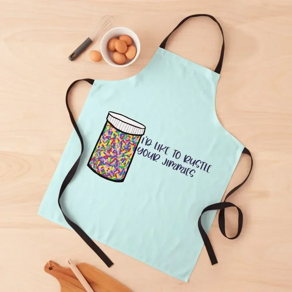 

Rustle your jimmies Apron Kitchen Utensils kitchen girl christmas decoration for women with pocket Apron