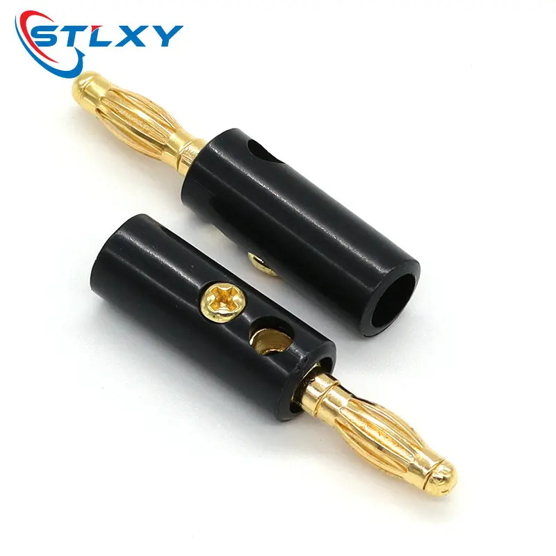 5PCS Lantern type/banana head fixed speaker screw 4MM audio speaker plug Connector