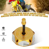 Tapa de tanque de combustible de gasolina CNC para motocicleta SUZUKI RM85 RM125 RM250 RMZ250 RMZ450 RMZ450Z RM RMZ 85 125 250 450 450Z