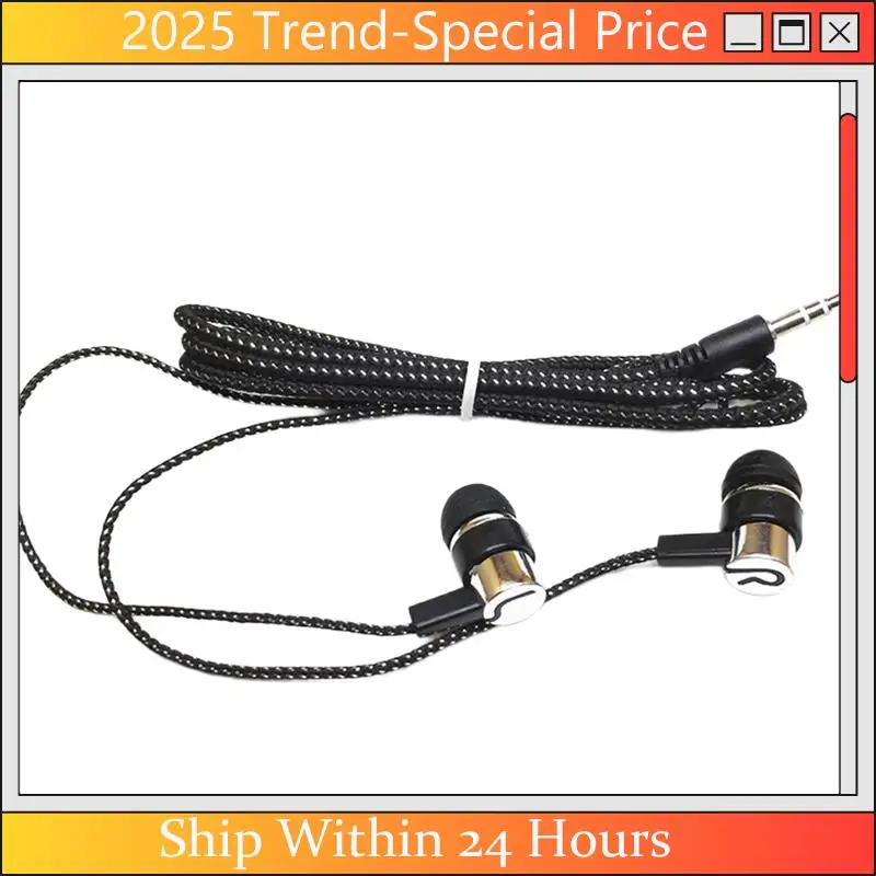 (Latest) 3.5Mm In-Ear Wired Headphone Bass Stereo Earbuds Mobile Headphone Noise Cancelling Superb Bass Stereo Earphone