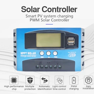 Solar load and discharge controller, LCD display, auto, dual USB, MPPT, 30a, 50a, 80a, 100a, 12v, 24V 8 Main MPPT Controller Sales - №5