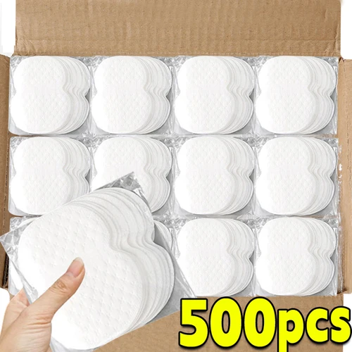 Almohadillas desechables para el sudor de las axilas, parche absorbente de sudor, desodorantes de verano, almohadillas no tejidas, transpirables, ultrafinas, 10/500 Uds.