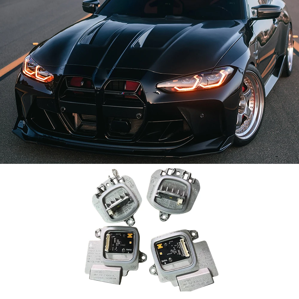 

Amber Daytime Running Light LED Modules Set For BMW 2021-2023 4 Series G80 M3 G82 G83 M4 G22 G23 G26 Laser Headlight Angel Eyes