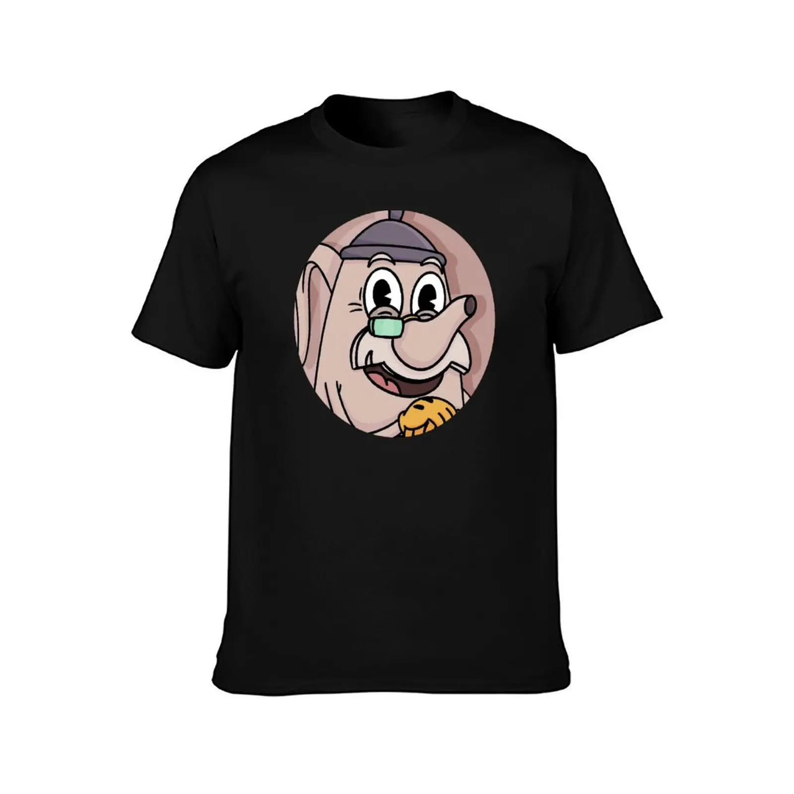 Cartoon Elder Kettle T-Shirt Fitness Training Breathable Tee