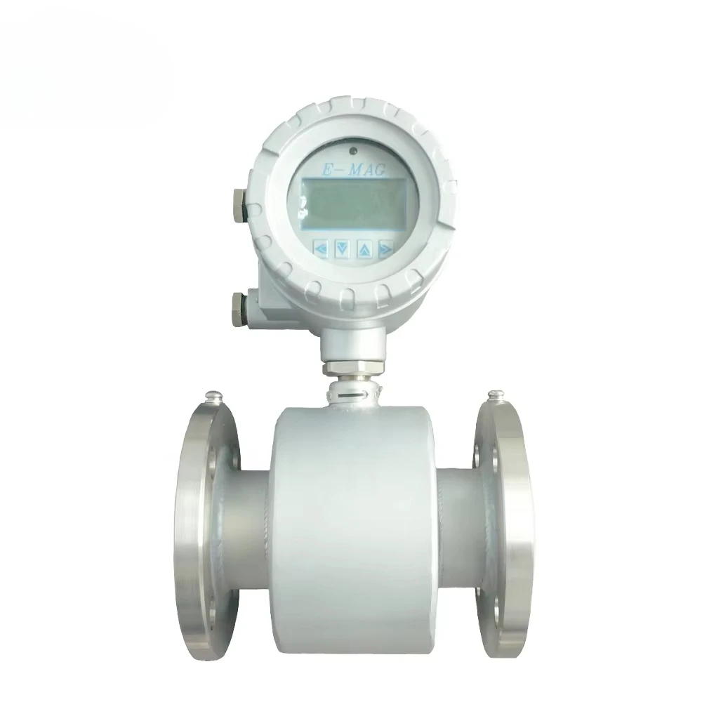 مقياس الجريان الكهرومغناطيسي لقياس سائل شفة عالية الدقة #4