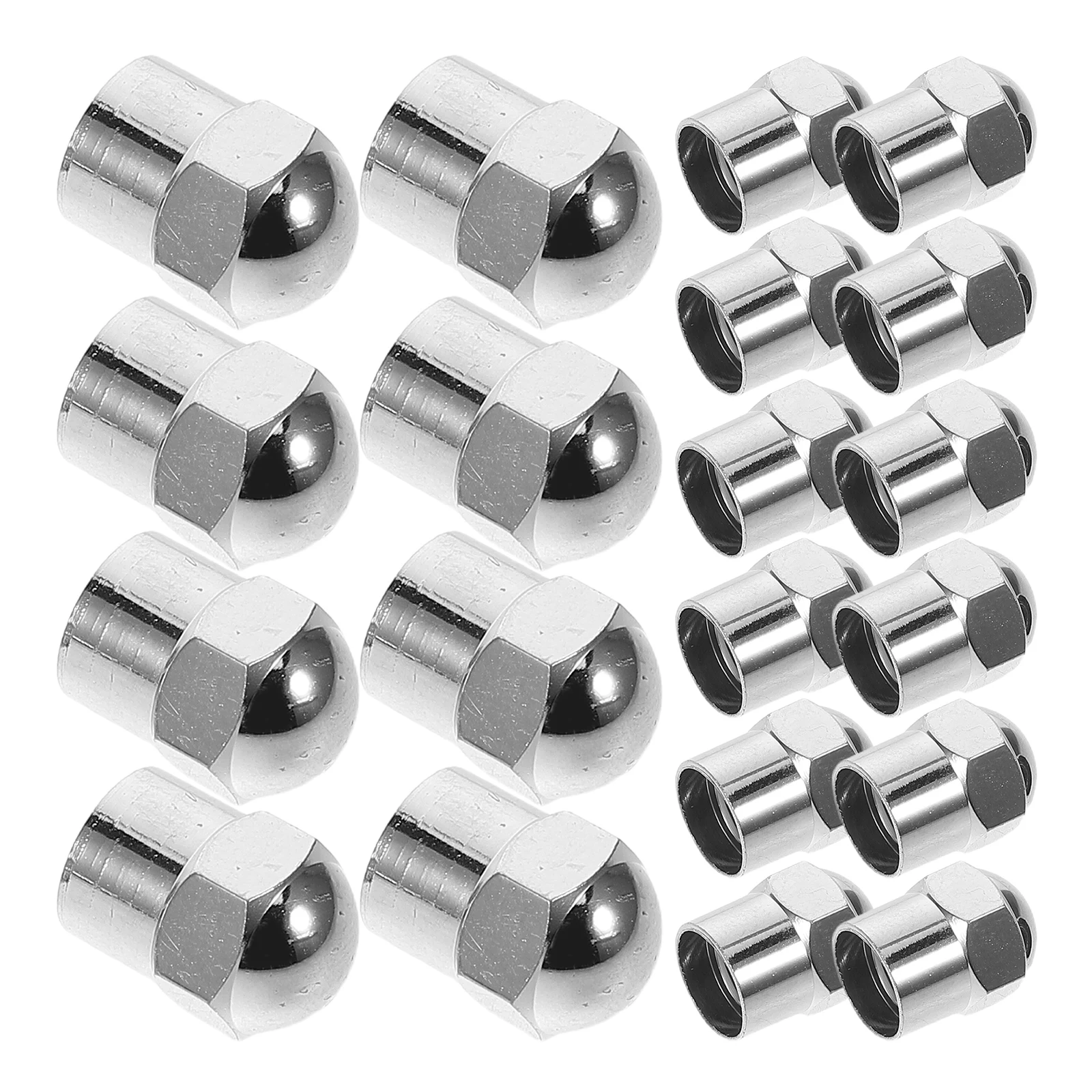 

100pcs Tire Valve Caps Plastic Sealed Dustproof Screw Air Car Bike Stem Lid Rings Chrome Plated Long Life Compatibility