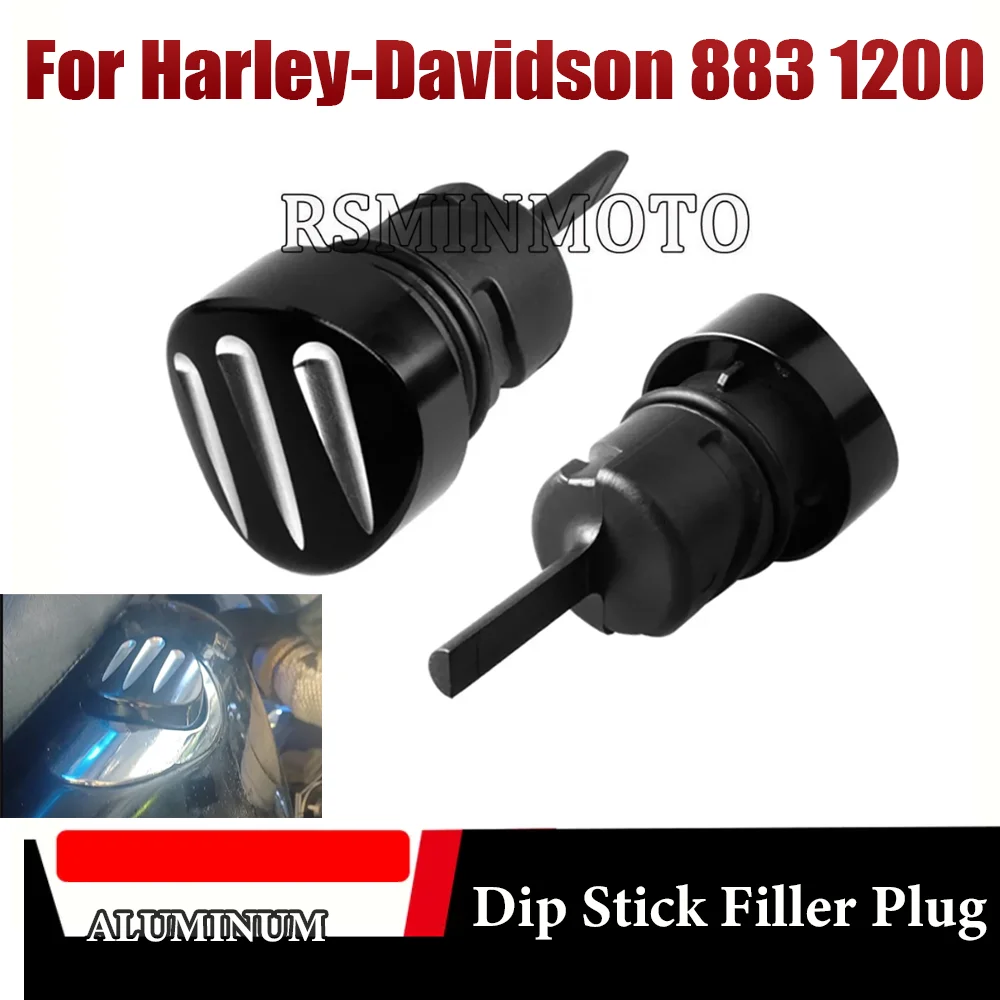 

Motorcycle Billet Oil Dipstick Tank Cap Plug For Harley 883 1200 48 Nightster RH975 Sportster S RH1250S Iron Low XLL Custom