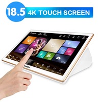 18.5'' Touch Screen 5 In 1 Karaoke Player 4T Portable Karaoke System Machine With Wireless Microphone Juke Box KTV Karaoke Set