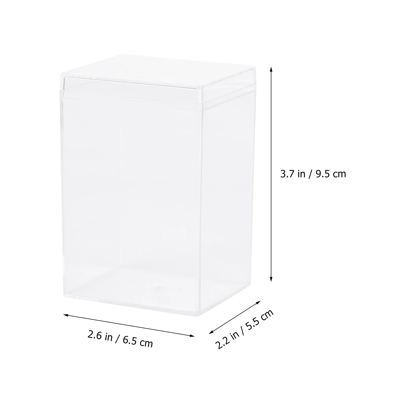 

5pcs Model Display Box Transparent Figurine Storage Case Dustproof Airtight Showcase For Statues Samples Packaging Gifts