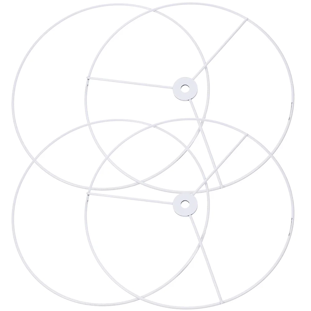 2 مجموعة سلك الحديد عاكس الضوء الإطار حلقة استبدال المعادن لتقوم بها بنفسك غطاء مصباح دعم لتركيبات الإضاءة مصابيح أرضية الطاولة