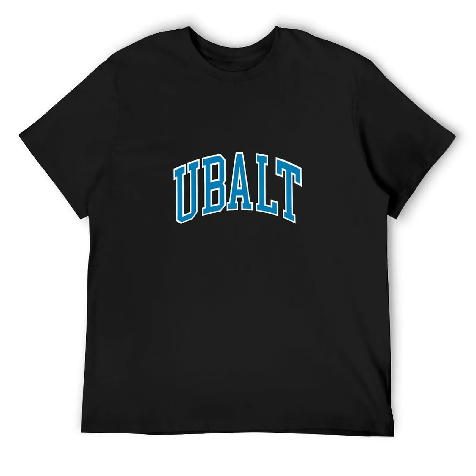 

ubalt - college font curved T-Shirt heavyweights sports fans baggy shirts designer t shirt men