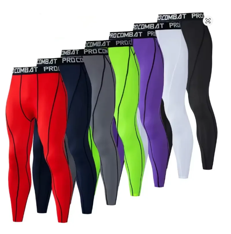 SPORTIF Men Bodybuilding longs Pants Fitness Compression Leggings Train Workout Outfit Male Muscle Alive Elastic Skinny Tights