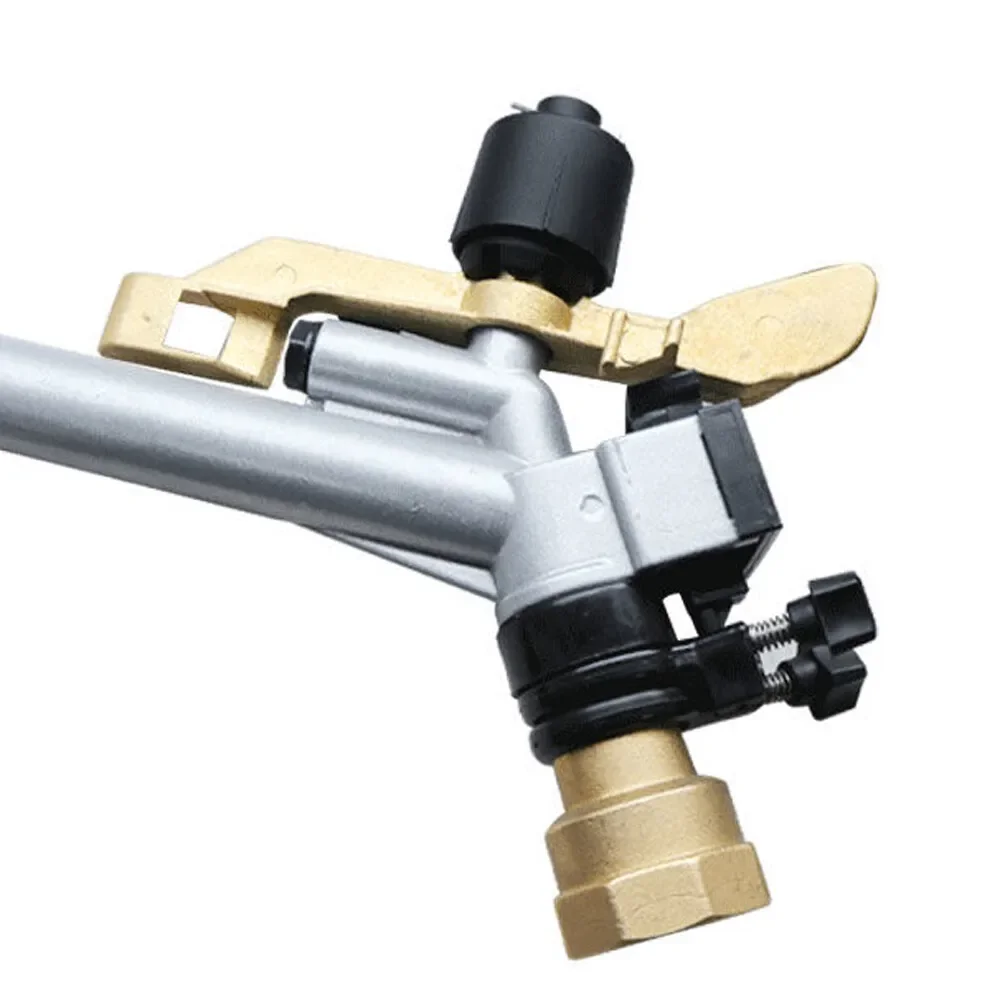 1.5-Inch Heavy Duty Impact Sprinkler Gun - 360° Full Circle Spray w/5000 sq ft Coverage for Lawn & Farm Irrigation