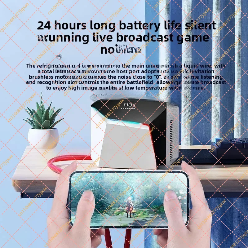 Wireless Charging Phone Cooler, Silent Semiconductor Liquid-Cooled Heat Dissipation