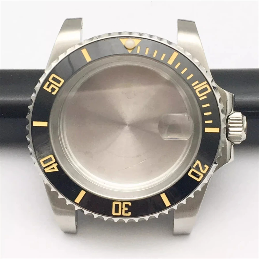 Substitute SUB Black Green Water Ghost Diving Watch Case Suitable for 8215 8200 Watch Case Accessories Mechanical Watch Set