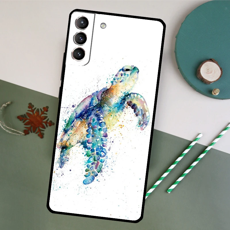 Sea Turtles Case For Samsung Galaxy S23 S22 Ultra S20 S21 FE S8 S9 S10 Plus Note 10 20 Ultra Back Cover