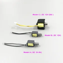 DC 3V-24V Mini Solenoid Electromagnet Push Pull Through 3MM stroke Electric Magnet for Spring Magnet/ Automatic Door Lock