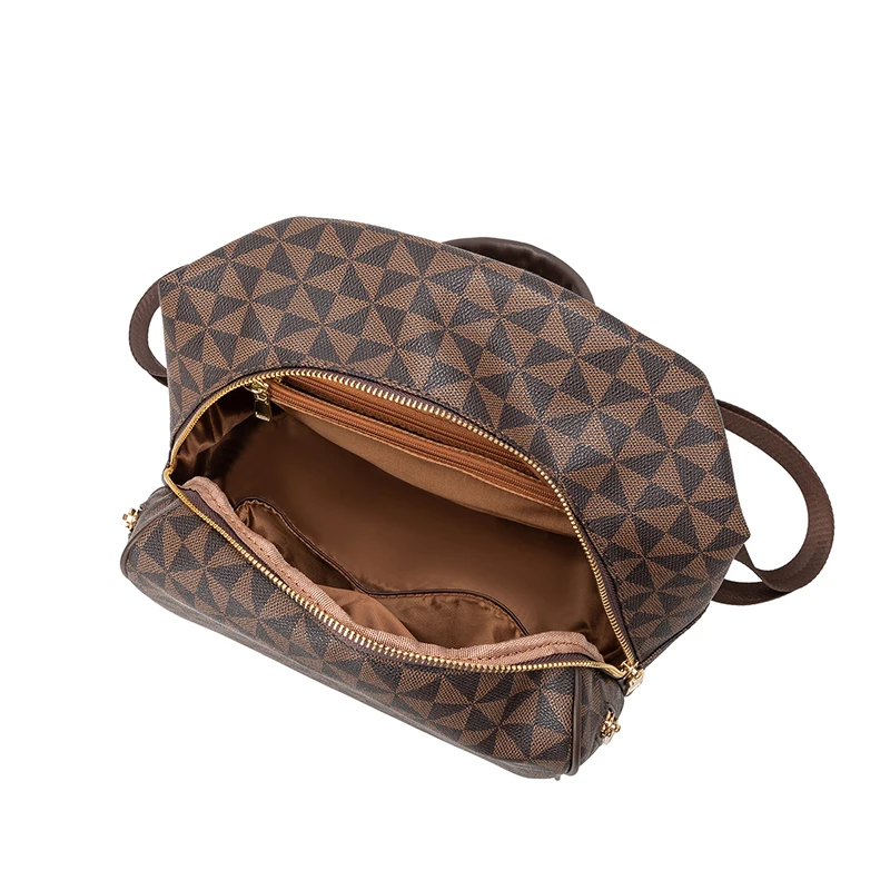 2025, modischer brauner Rucksack für Reisen, Damenrucksack