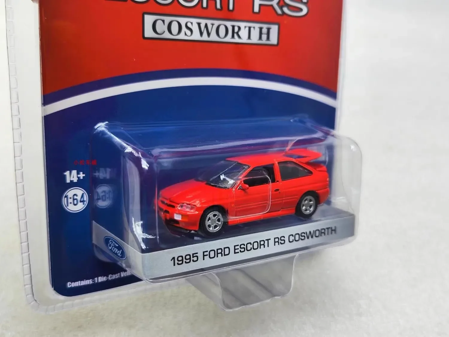 Ford Escort RS Cosworth Diecast Metal Alloy Model Car Toys, Gift Collection, 1:64, 1995