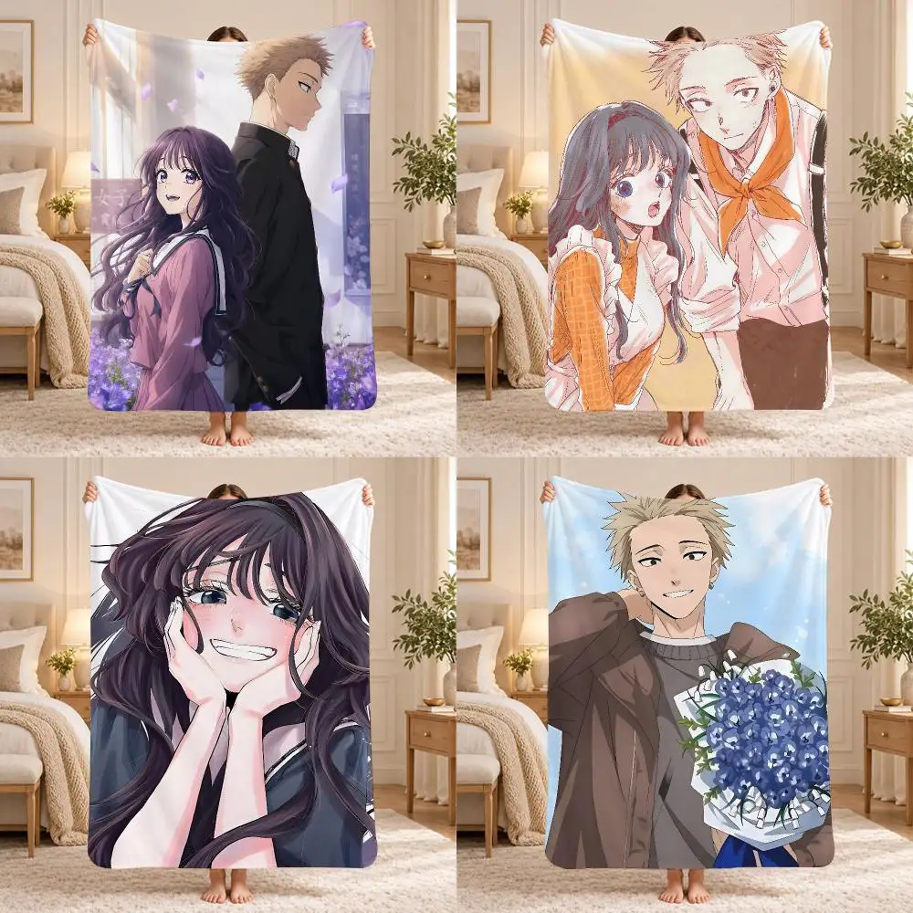 The Fragrant Flower Blooms with Dignity Throw 240g Lightweight Flannel Blanket, Soft Skin Throw Blanket for Sofa Bedroom