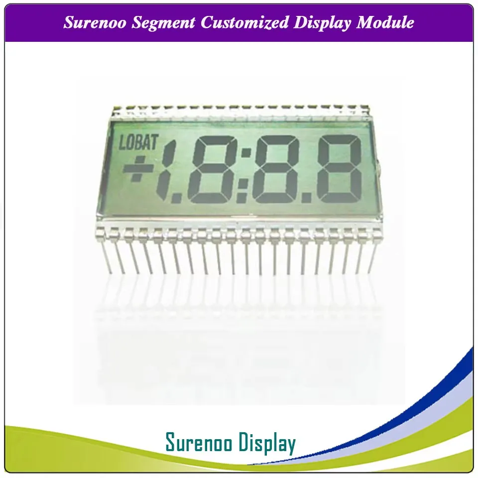 Brand New Customized 3 1/2 3.5 Bit 3V Segment Digital LCD Module Display Screen Glass (Outline: 50.8*30.5MM) 40P for Multimeter