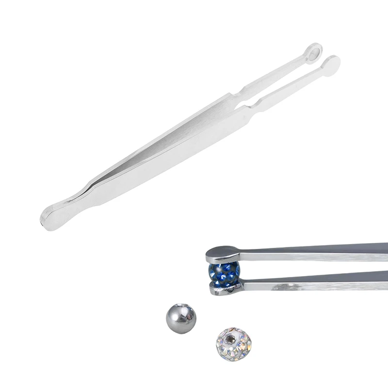

Stainless Steel Jewelry Ball Grabber Tool Clamps Body Piercing Forceps Tattoos Clamp Hemostatic Pliers Tweezers Piercing Tools