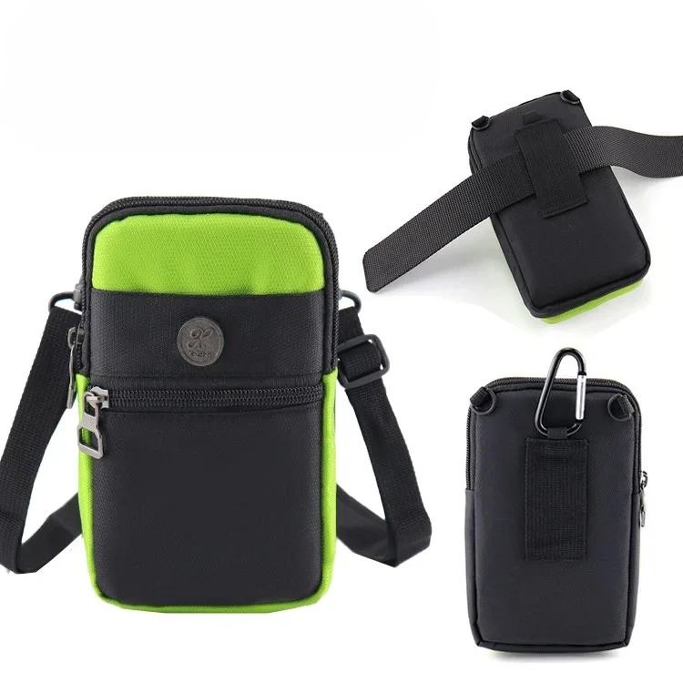 

Three-purpose men's fanny pack, outdoor mobile phone hanging bag