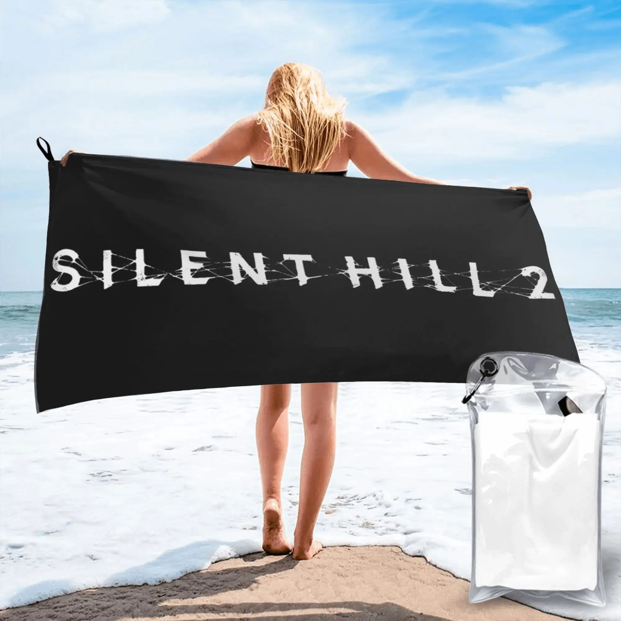 

Silent Hill F Horror Game Beach Towel Soft Microfiber Quick Dry Absorbent Quick Towels For Pool