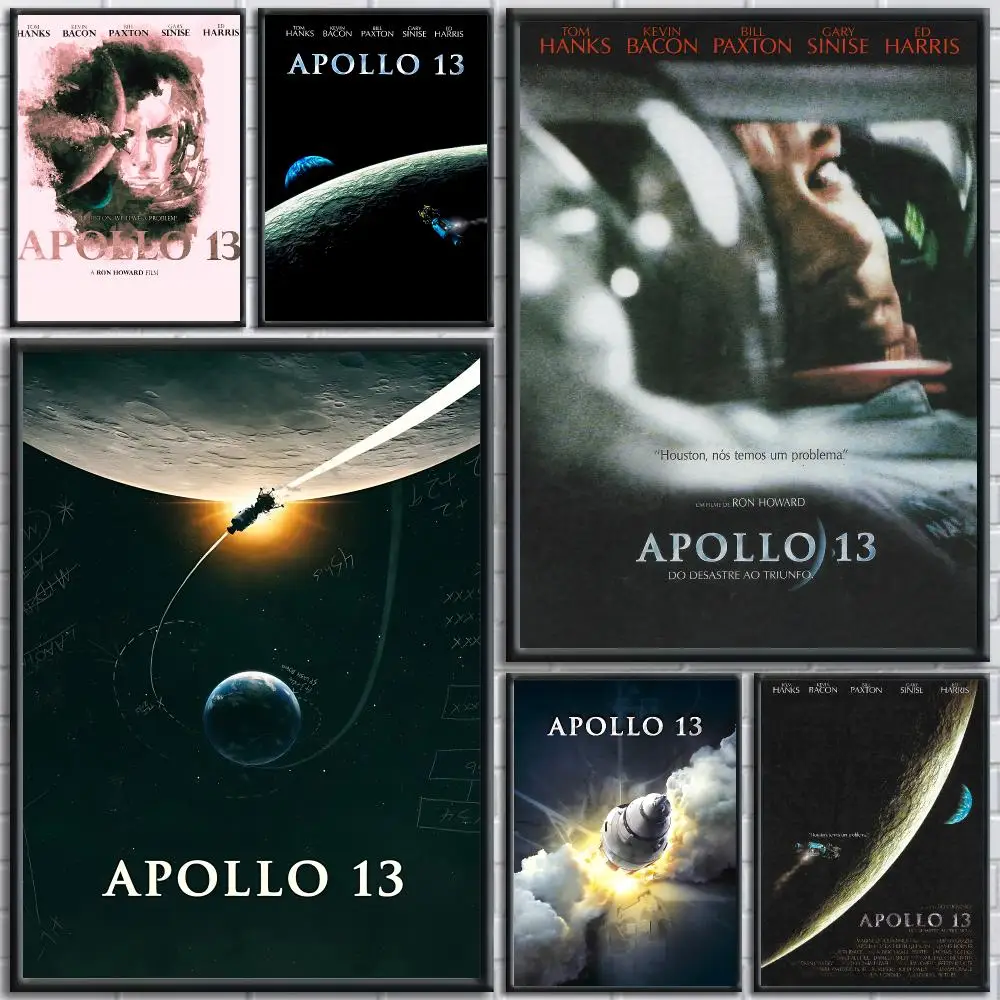 Iconic Movie Apollo 13 Poster HD Self-Adhesive No Residue After Removal Ideal for All Kinds of Wall Decor