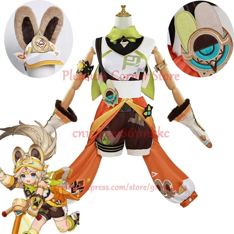 ZA01 EN STOCK Kachina Cosplay disfraz juego Genshin Impact Kachina Cosplay traje conjunto completo Anime carnaval Comic Con PZa0 @