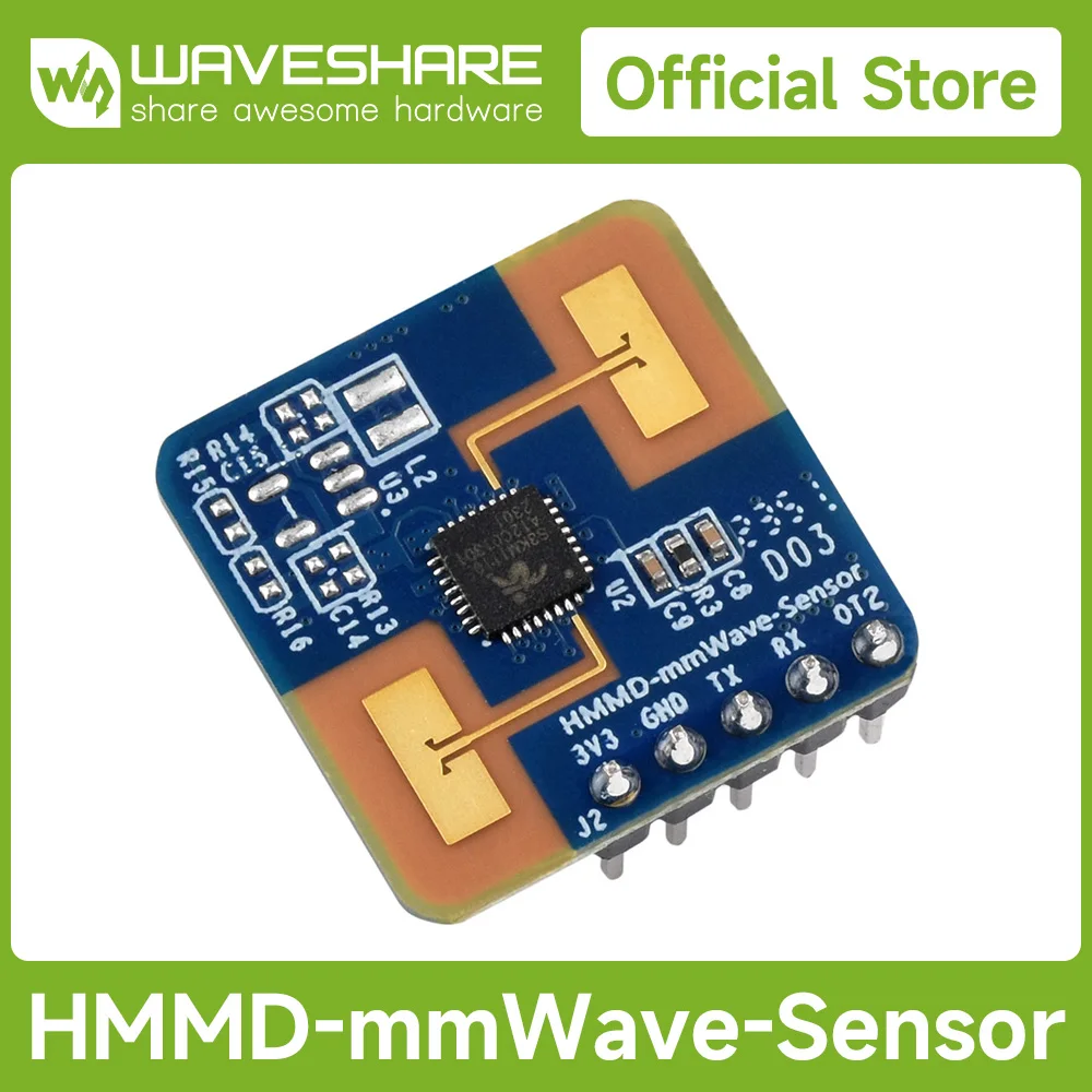 

Waveshare Human Micro-Motion Detection mmWave Sensor, 24GHz mmWave Radar, Based On S3KM1110, Adopts FMCW Technology, for Arduino