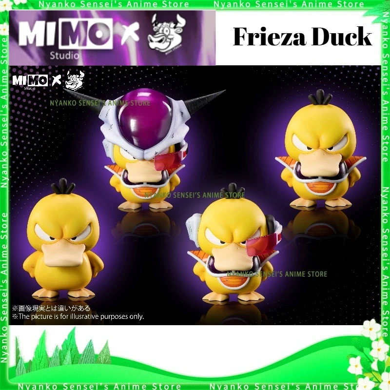 En stock MIMO X NIUZI Frieza de colaboración Cute Duck Frieza Duck Q Ver. Figura de estatua GK, modelos de anime, muñeca de juguete, regalo coleccionable