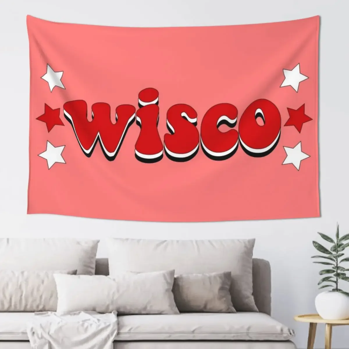 Wisconsin Stars Tapestry Decorative Wall Mural Decor For Bedroom Home Decoration Accessories Wall Art Tapestry