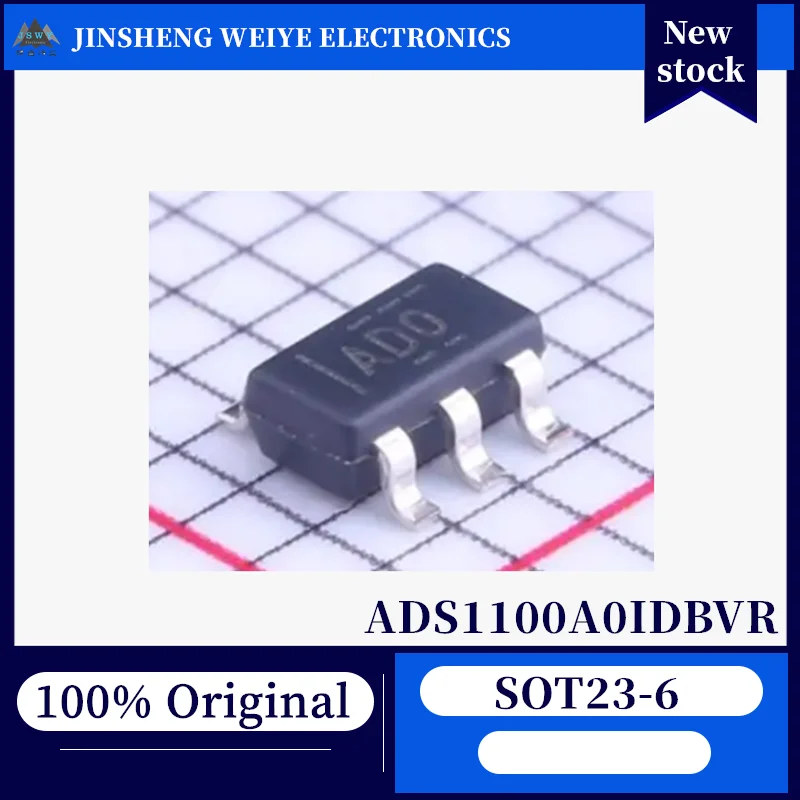 (10/50 pieces) ADS1100A0IDBVR ADO SOT-23-6 16-bit Δ-Σ ADC, 100% new, original, in stock, chipset.