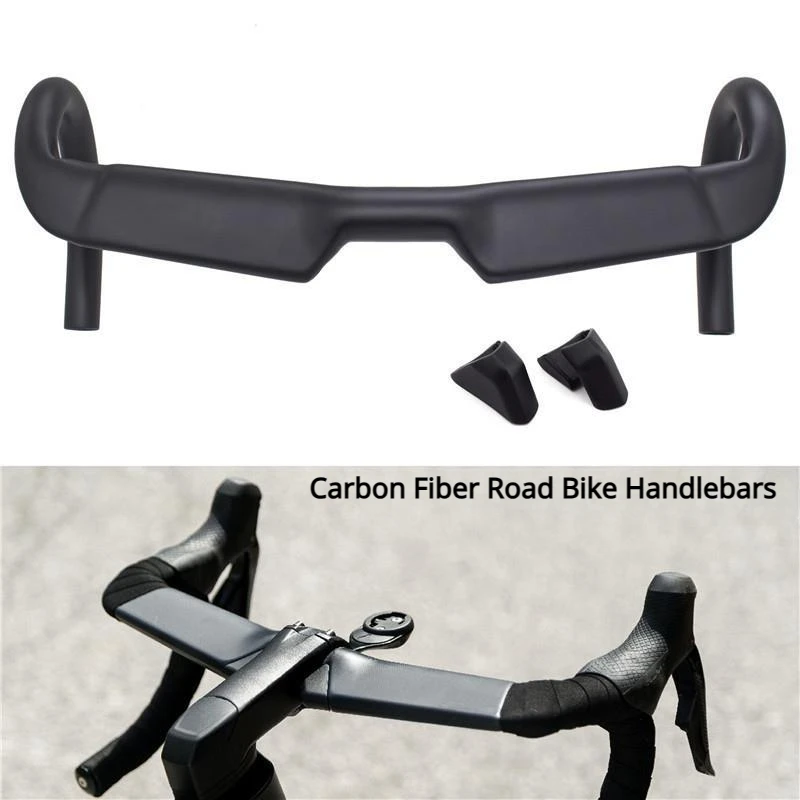 FACT Carbon Road Handlebar Light Durable Compression Internal Wiring Bent Handle Di2 compatible Bicycle Parts