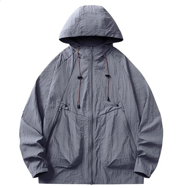 

Mens Ice Silk Sun Protection Jacket Lightweight Breathable Outdoor Quick Dry Fishing Coat