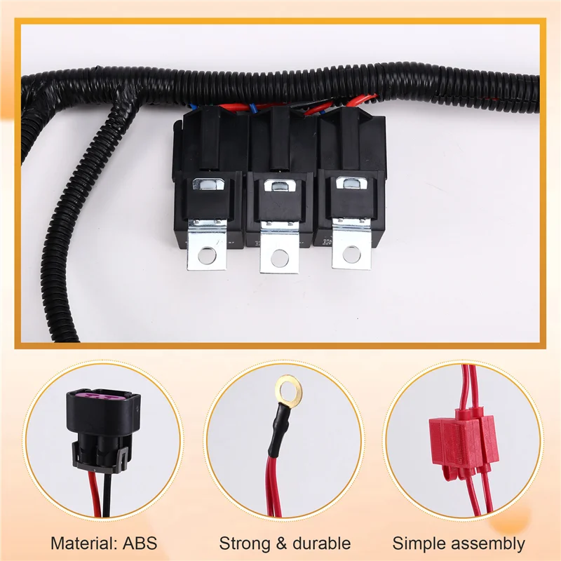 

Universall Electric ECU Control Dual Fan Upgrade Wiring Connector Harness For GM Pickup Trucks 99-06