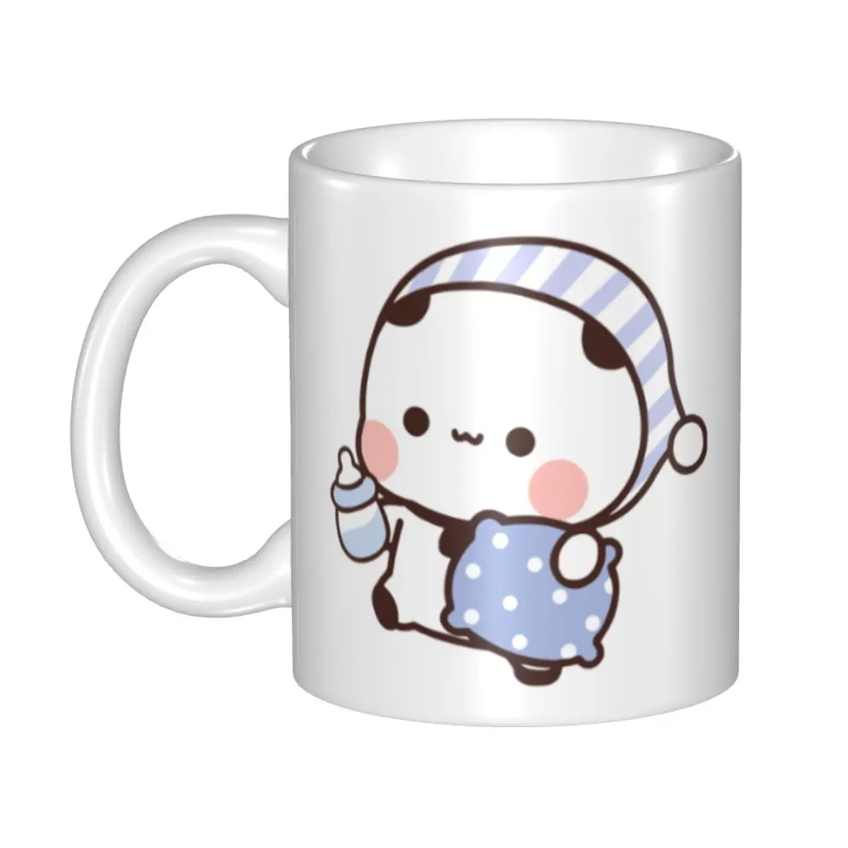 

Bubu Panda Going To Sleep With Dudu Bear Coffee Mug DIY Custom Ceramic Tea Milk Mug