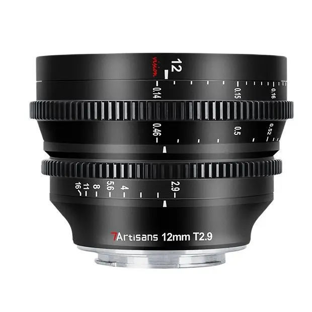 7artisans 7 artisans 12mm T2.9 APS-C Wide Angle Cine Lens For Sony E Micro 4/3 FUJI FX CANON RF NIKON Z LEICA SIGMA L Camera