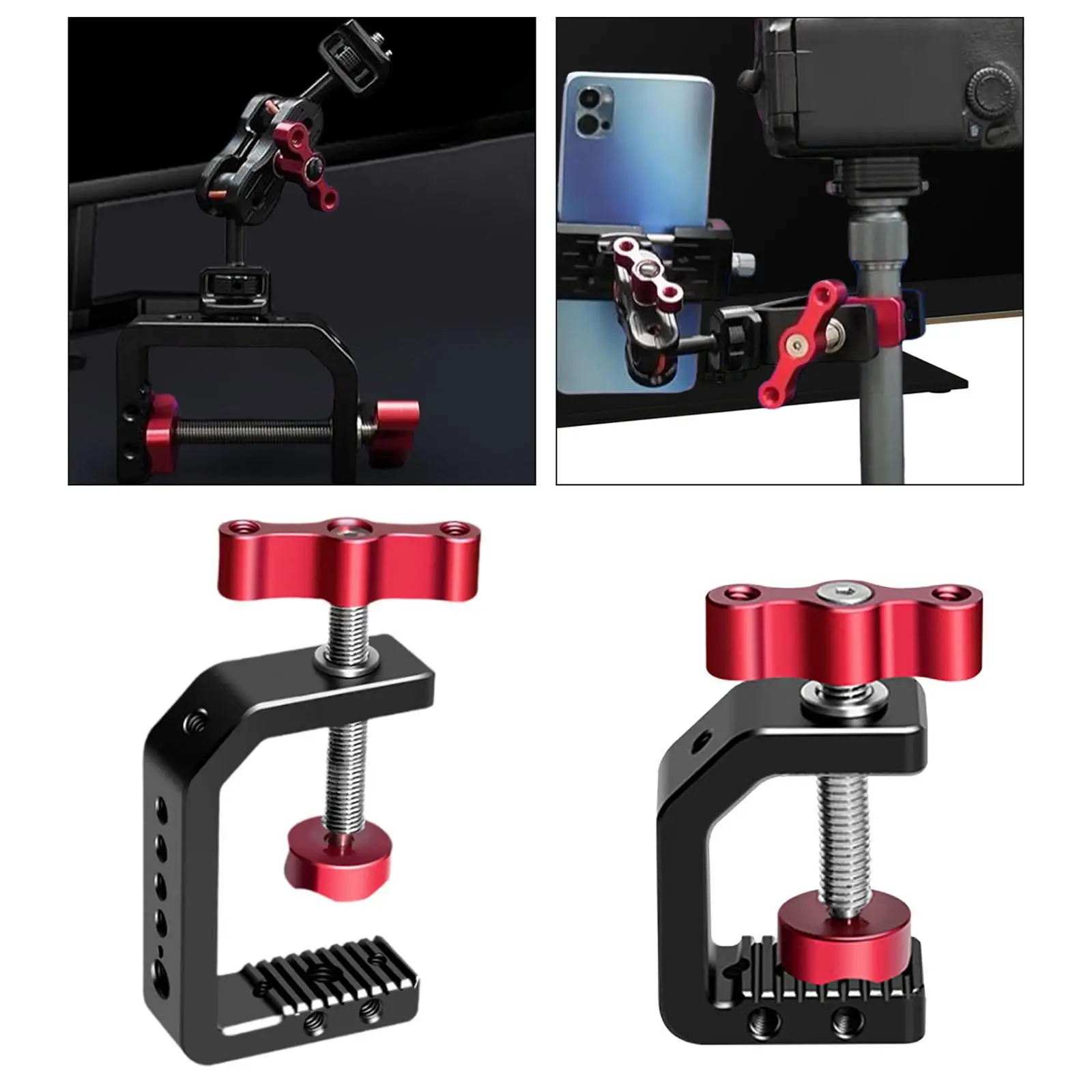 กล้อง CLAMP Mount Stabilizer อเนกประสงค์ Professional ใช้งานง่าย Stable กล้องคลิปสําหรับกล้องขาตั้งกล้อง DSLR Rig