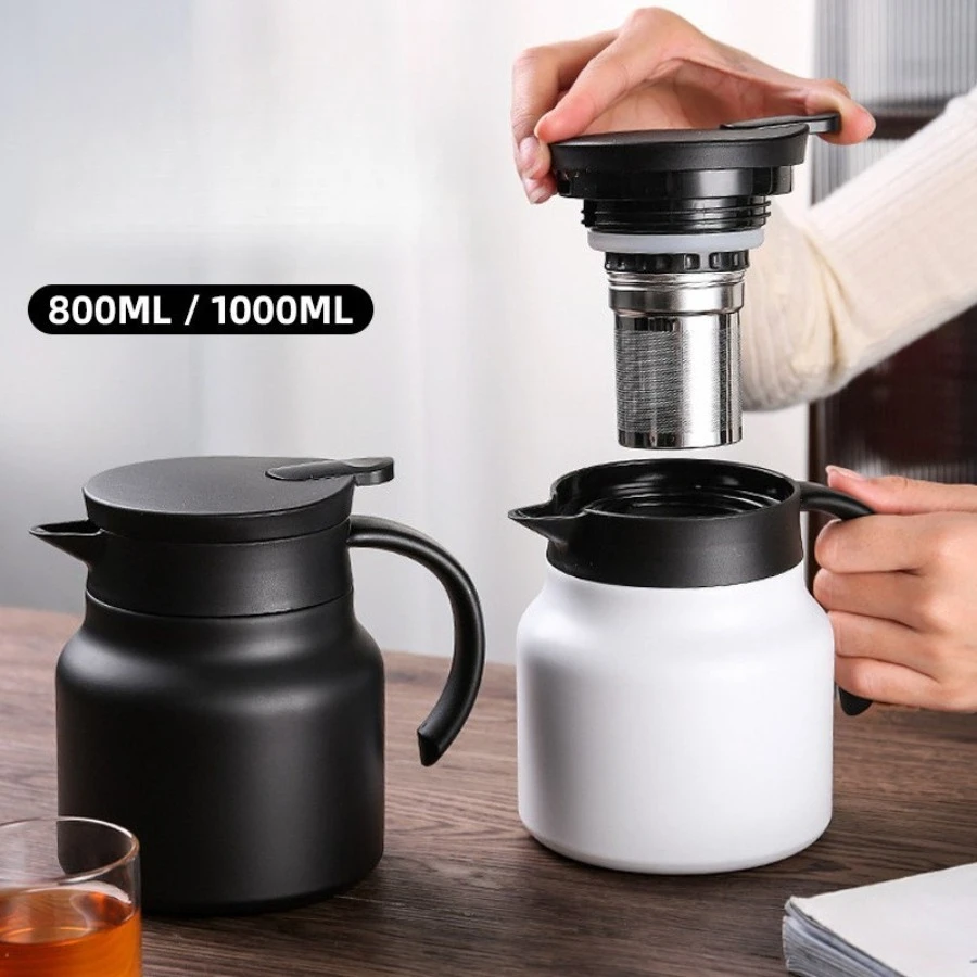 

Stewed Teapot Tea Separation Business Tea Special Insulated Pot Stainless Steel Large Capacity Office Stewed Teapot