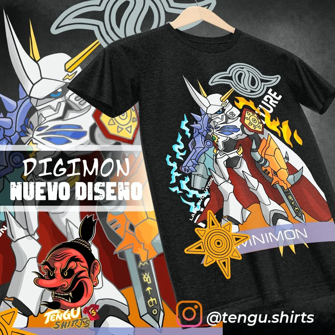 Digimon Adventure Omegamon Japanese Anime Merch Unisex T-Shirt