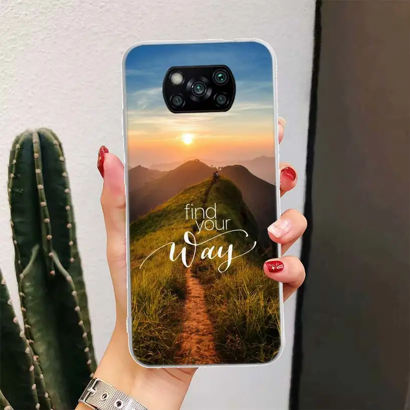 Travel Mountain Beach Proverb For Xiaomi Poco X6 X3 Nfc X5 X4 F6 F5 Pro Phone Case F4 Gt F3 F2 F1 M5S M4 M3 M2 5G Fundas Coque X