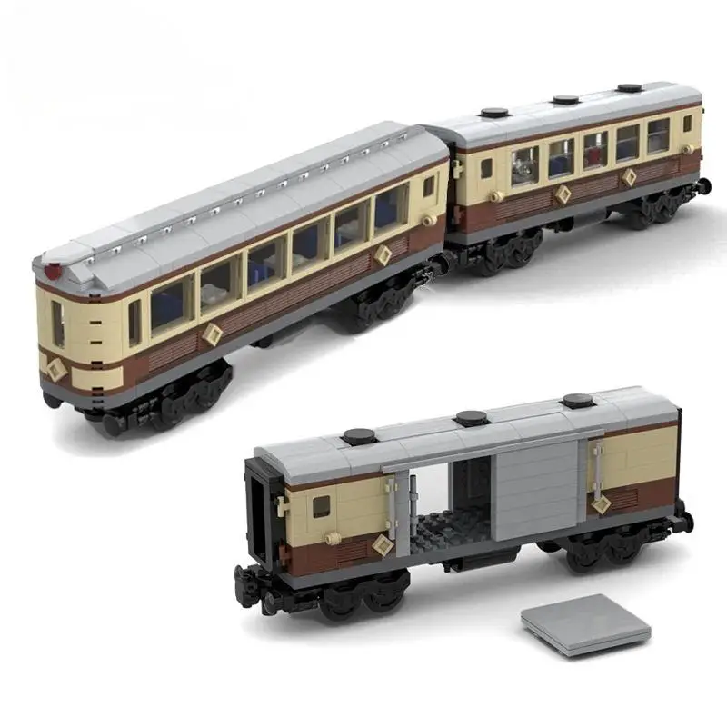 Treinhabine Geschikt voor 10194 De Emerald Night Train Bricks Model Moc City Car Carriage Bouwstenen Creatief Idee Expert ​ Speelgoed