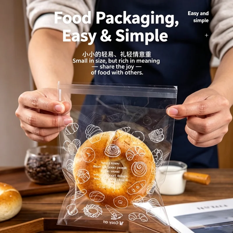 パン袋100枚入り、焼き菓子や食品、果物の包装用、自己粘着式 - Food Storage Year Supply のレビューと価格
