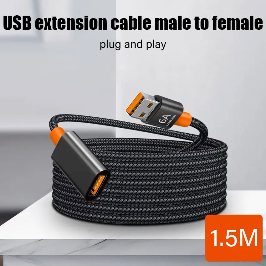 USB 3.0 / 2.0 Extension Cable Male to Female Extender Cable Fast Speed USB 3.0/2.0 Extended for laptop PC USB 3.0 Extension