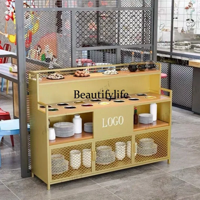 F150 restaurant small material table Self-service multi-layer side cabinet Seasoning table Commercial hotel restaurant Sauce
